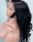 Raw Human Hair, Body Wave Hair Wig.