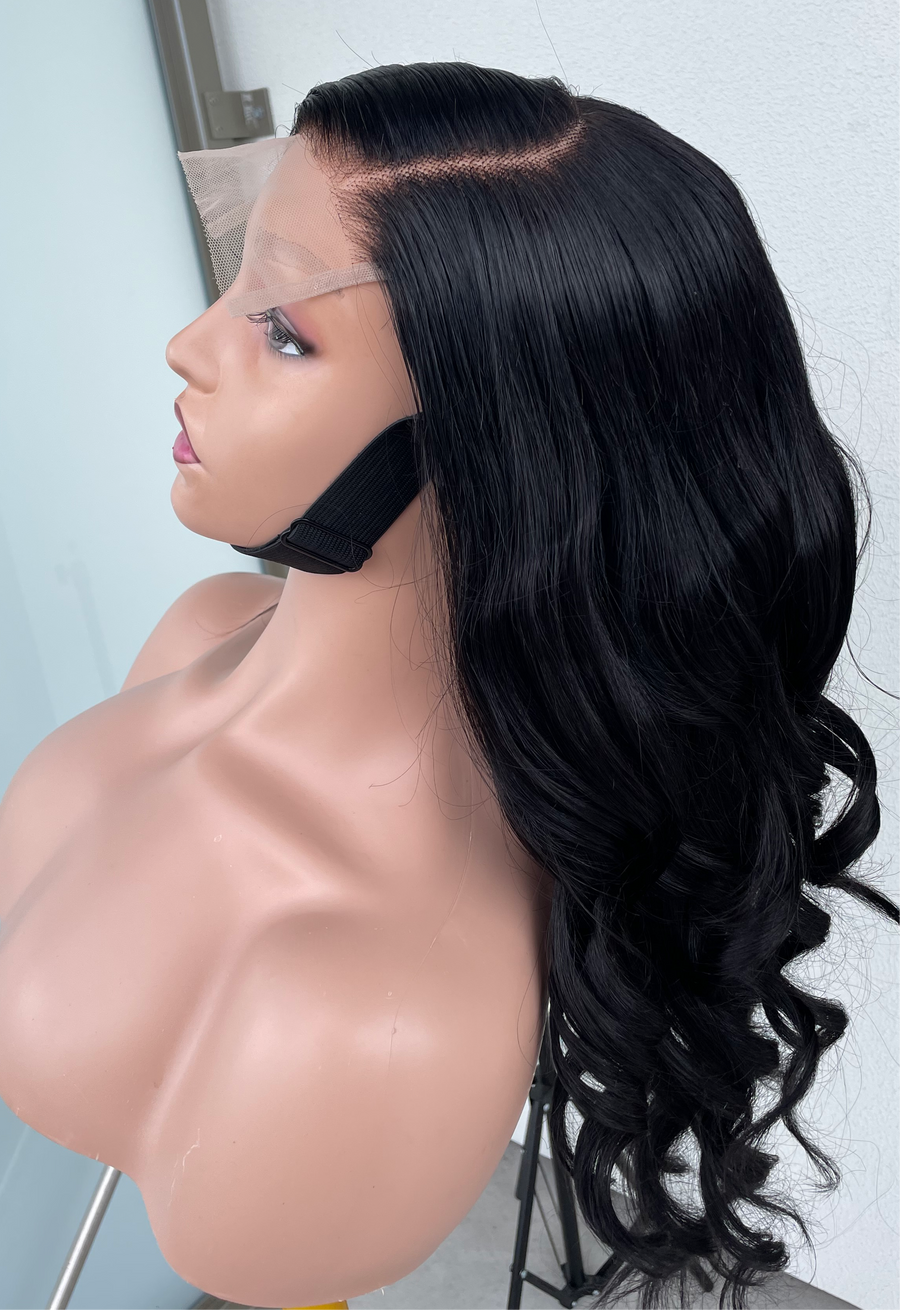 Raw Human Hair, Body Wave Hair Wig.