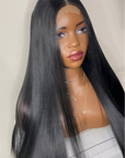 Bone Straight Wig, Raw Human Hair