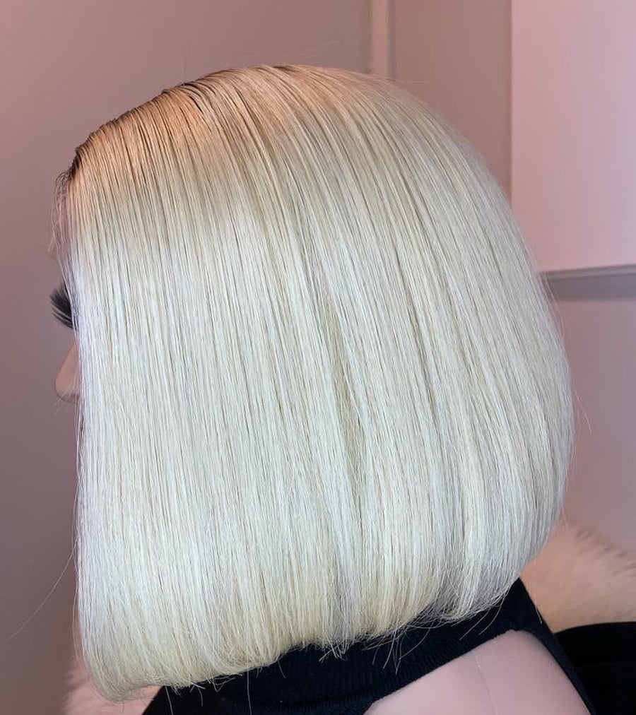 Bob Blonde Wig Human Hair Short Wig