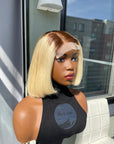 Bob Blonde Wig Human Hair