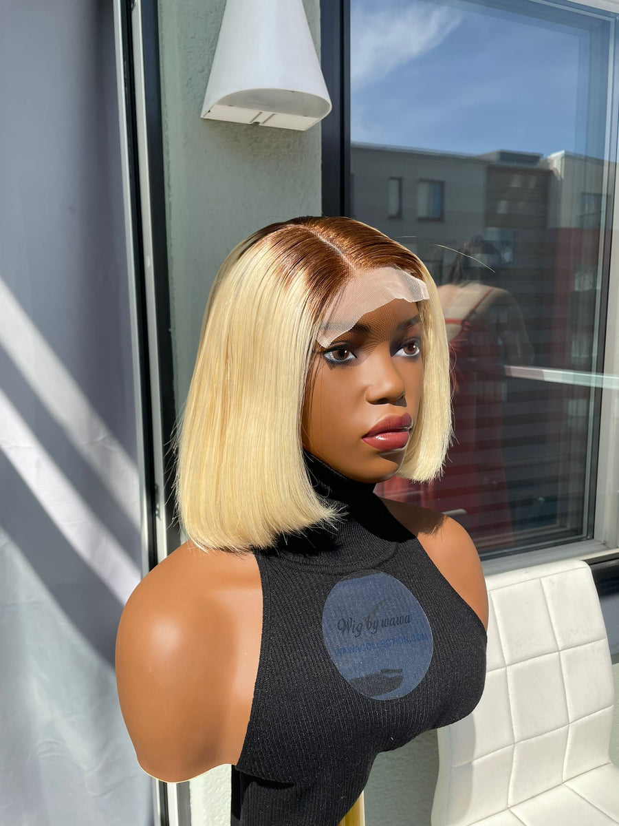 Bob Blonde Wig Human Hair