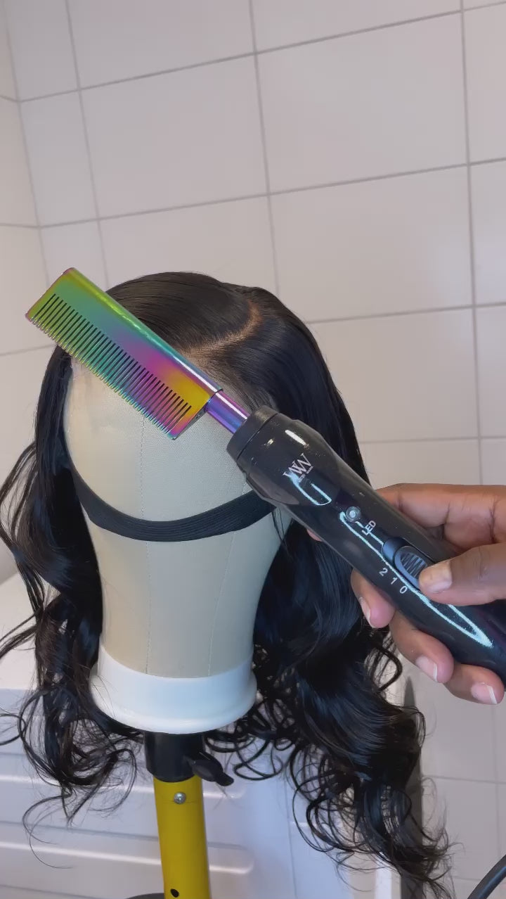 Electric Straightener Hair Comb Hot Comb