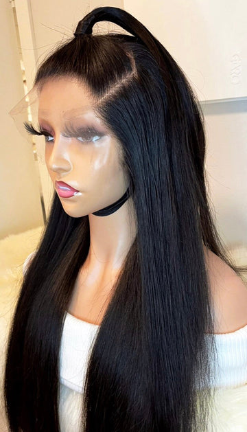 Straight Human Hair Wig Made With HD Lace Frontal