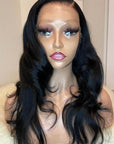 Human Hair Body Wave 
Raw Human Hair Wig Made with 13x4 HD Frontal