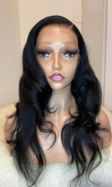 Human Hair Body Wave 
Raw Human Hair Wig Made with 13x4 HD Frontal