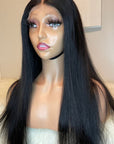 Straight Human Hair, Made With HD Lace Closure Wig