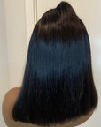 Straight Human Hair Bob Frontal Wig